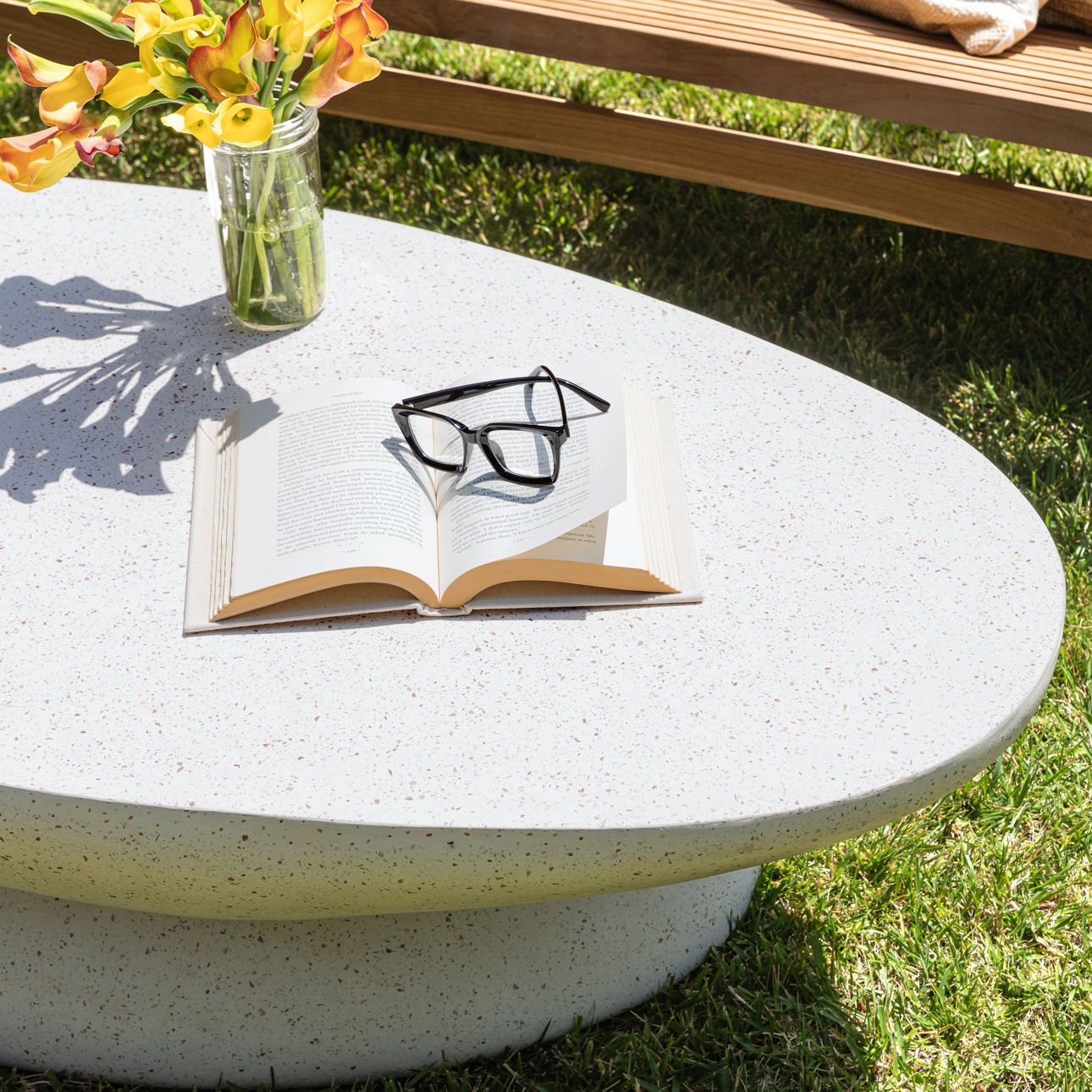 Jaela coffee table top-down view