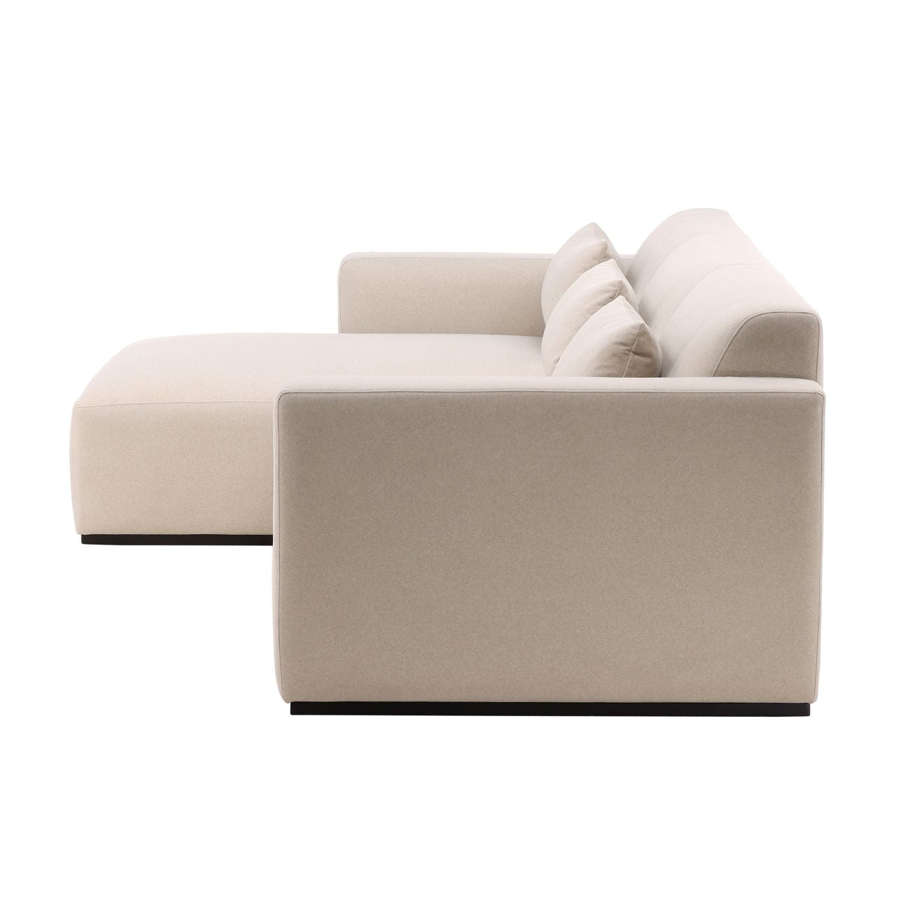 Brooklyn Cream Chaise Sectional Sofa