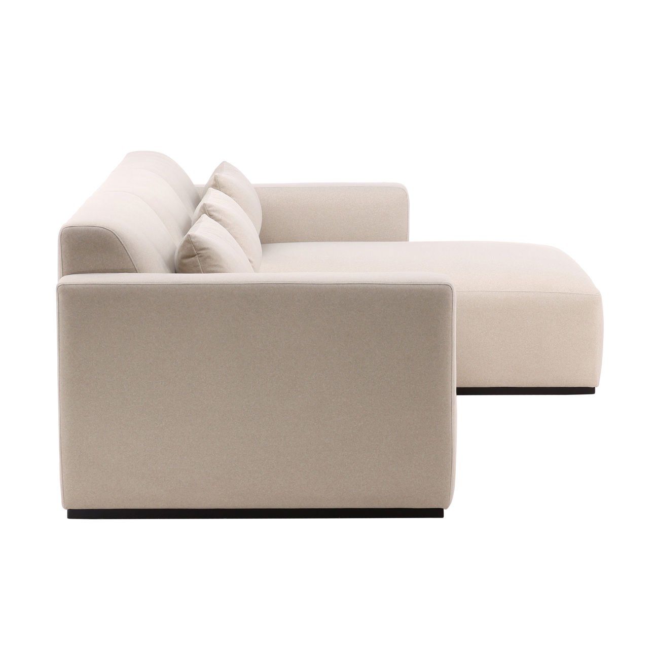 Brooklyn Cream Chaise Sectional Sofa