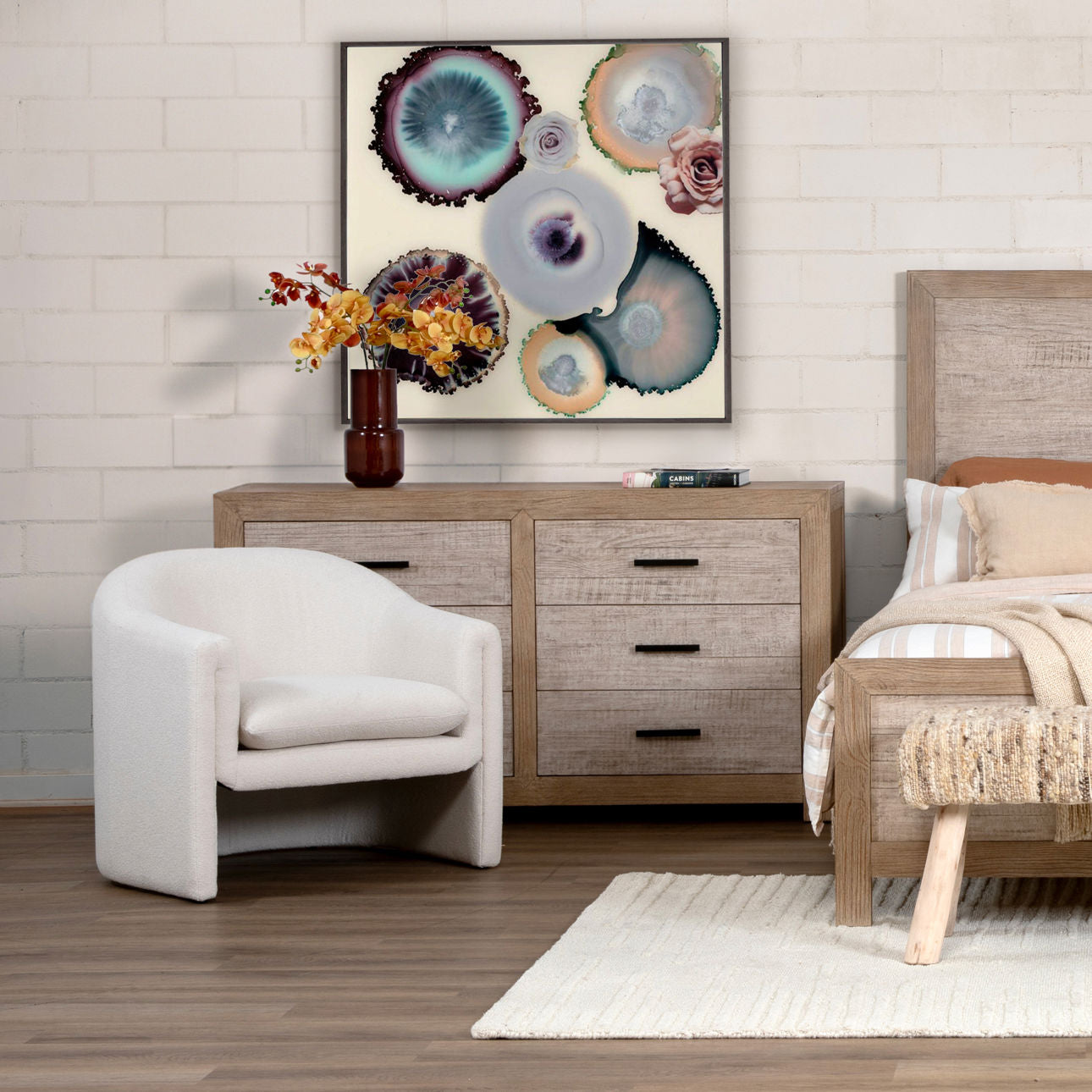 Alda Cream Occasional Chair