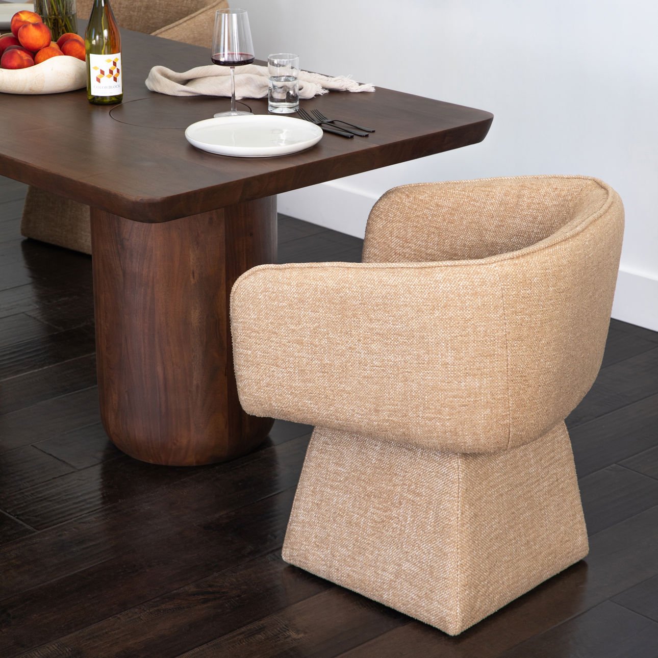 Jonie Camel Swivel Chair