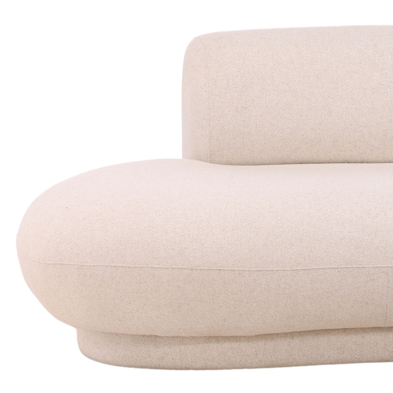 Lake Frio Cream Chaise Sectional Sofa