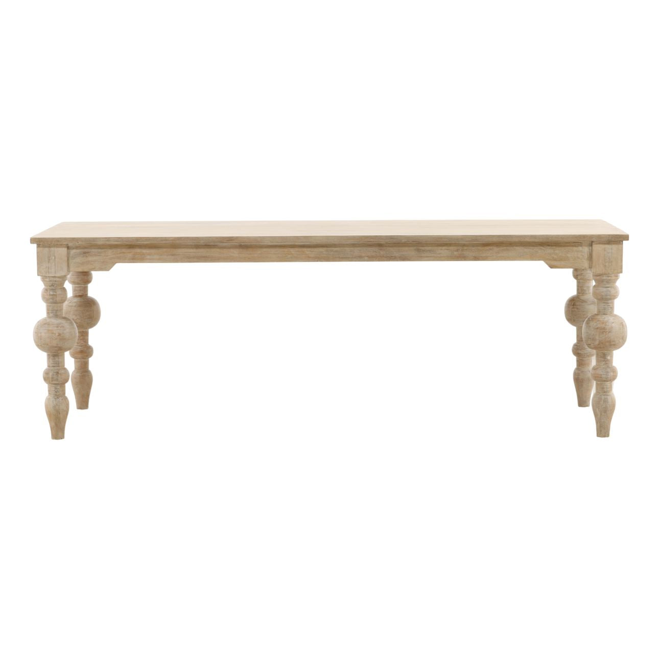 Annette Whitewash Dining Table