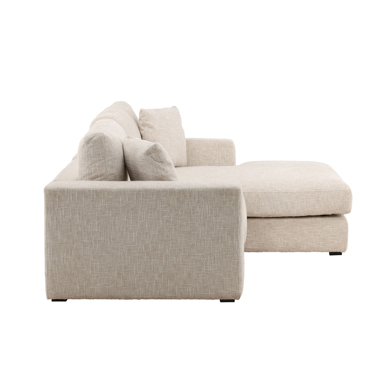 Darina Cream Right Chaise Sectional Sofa
