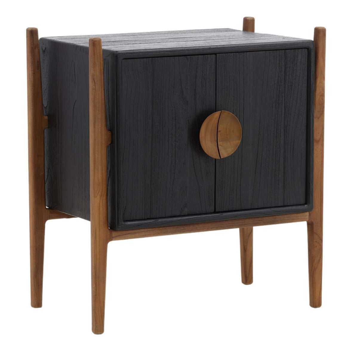 Emberly Black Nighstand