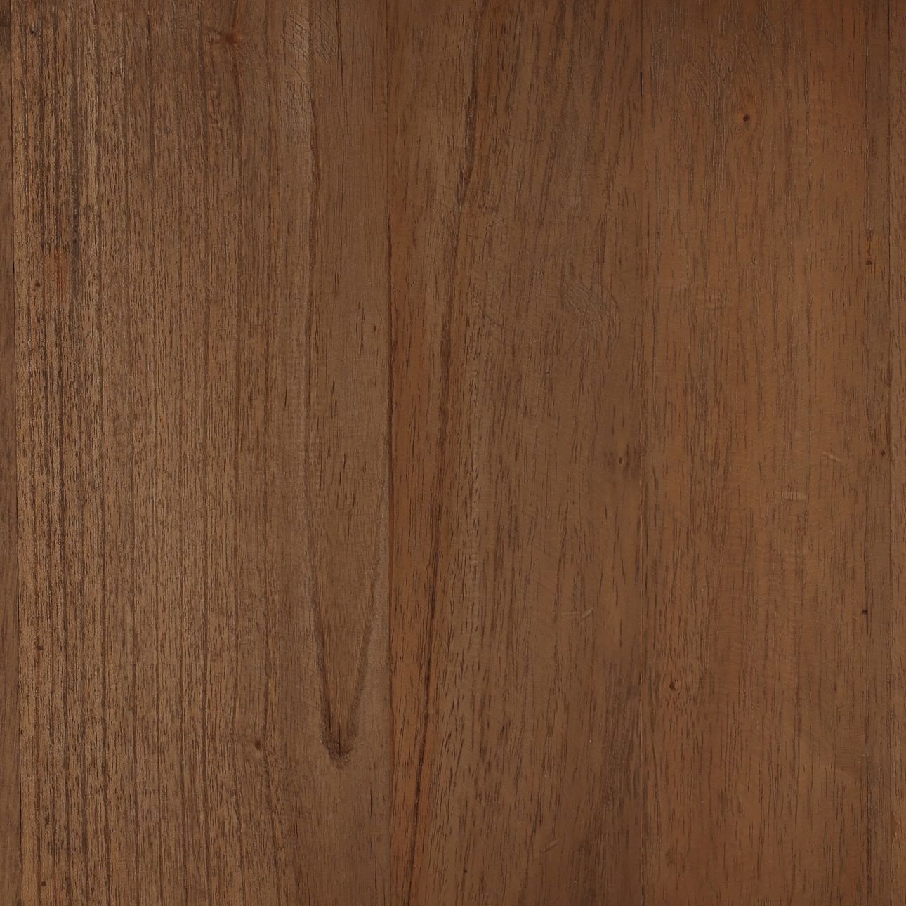 Close-up of the mindi wood grain on the Wynne side table