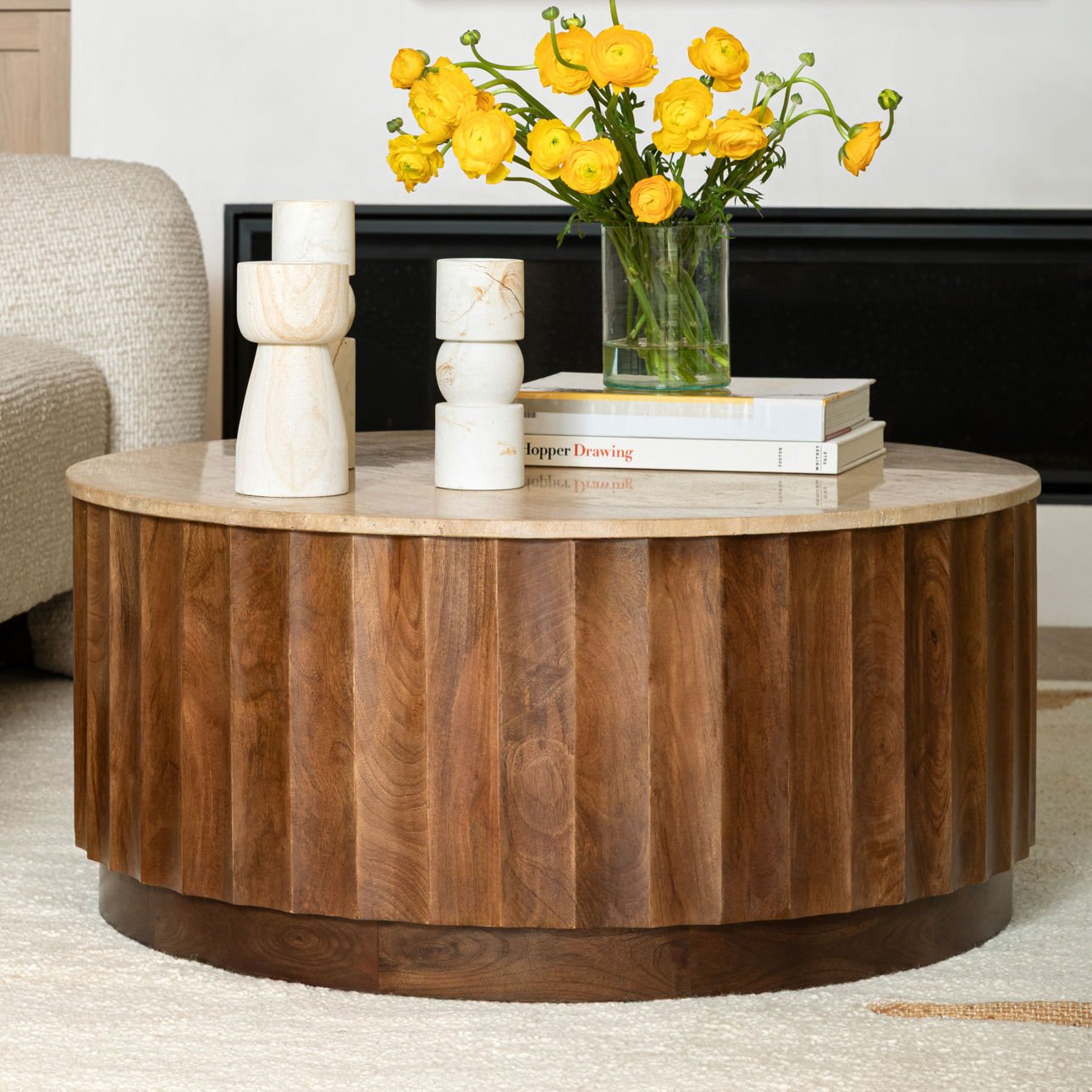 Milburn Brown Coffee Table