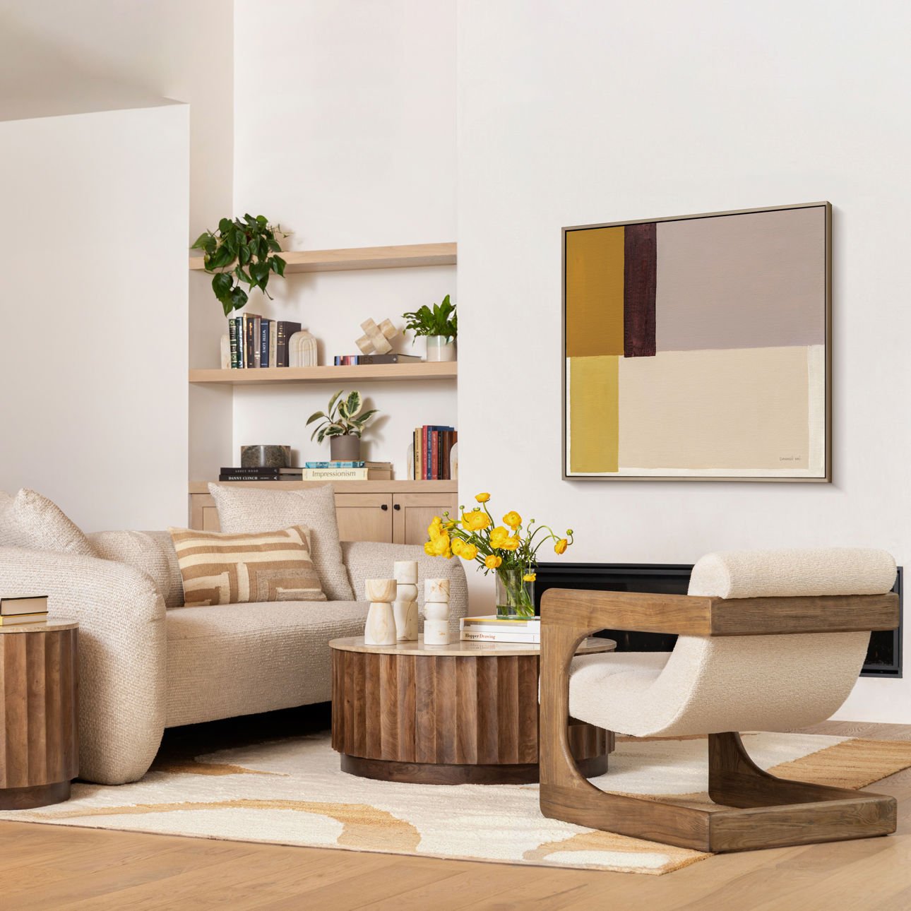 Milburn Brown Coffee Table