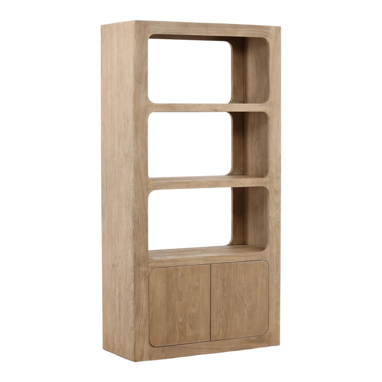 Leandra Weathered Natural Bookcase
