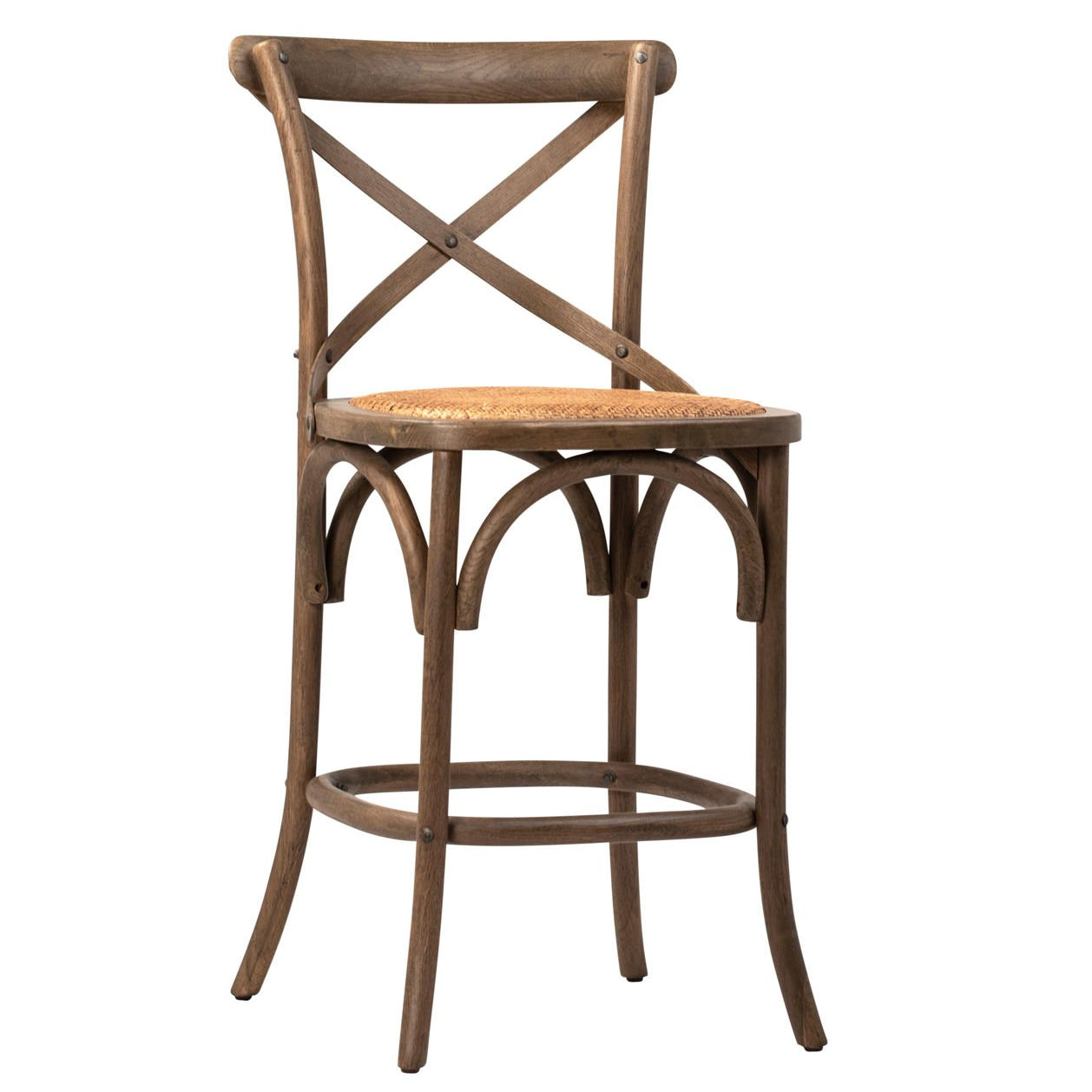 Gaston Natural Counter Stool Set of 2