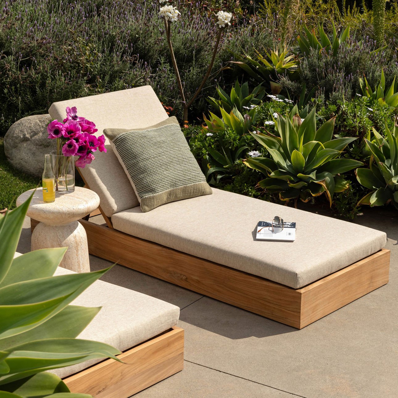 Darlene Sand Outdoor Chaise