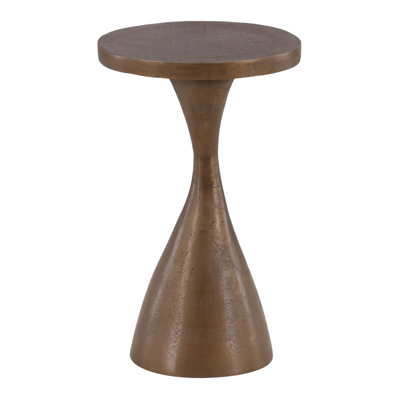 Nara Antique Brass Side Table