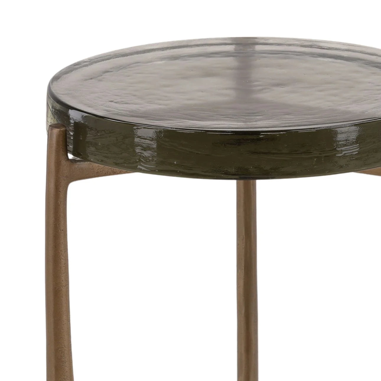 Corentin Antique Brass Side Table