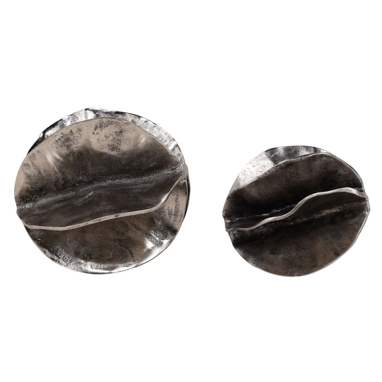 Melisandre Antique Nickel Sculpture Set of 2