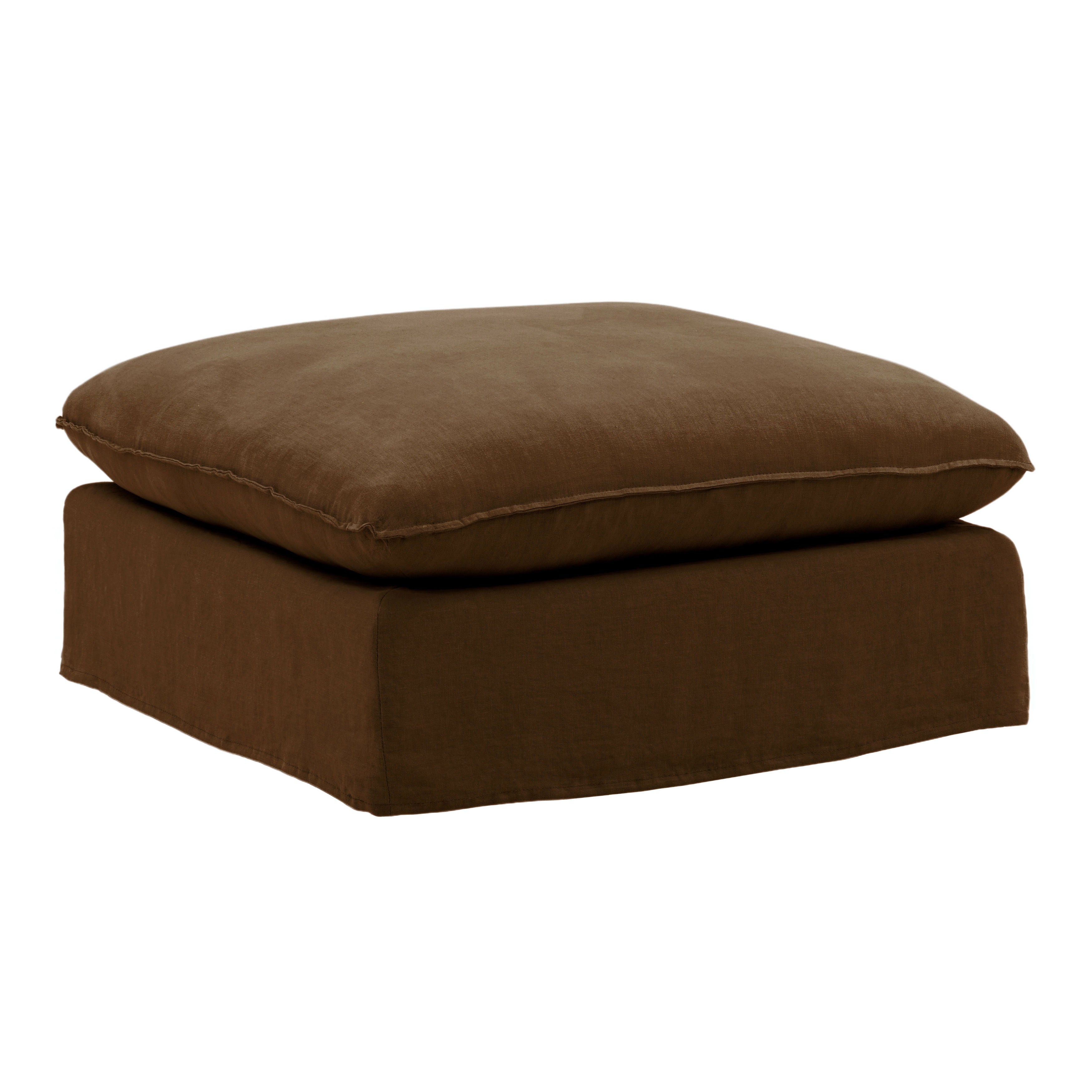 Vivian Slipcover Ottoman