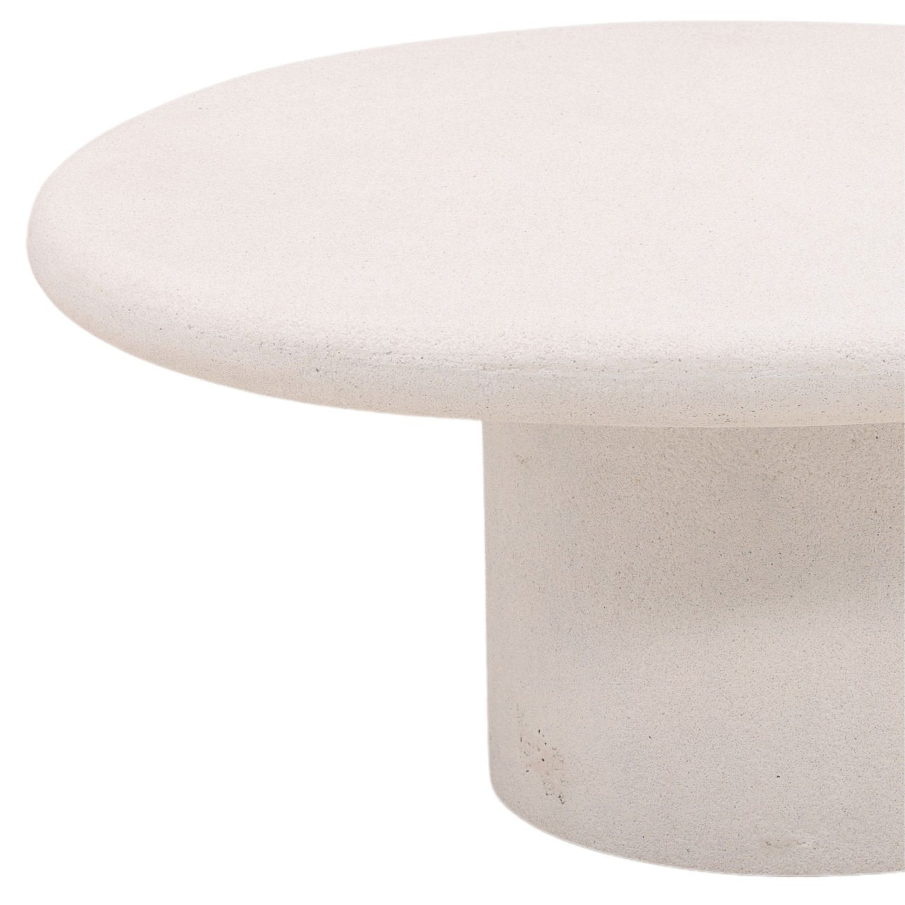 Raul outdoor coffee table base and form detail