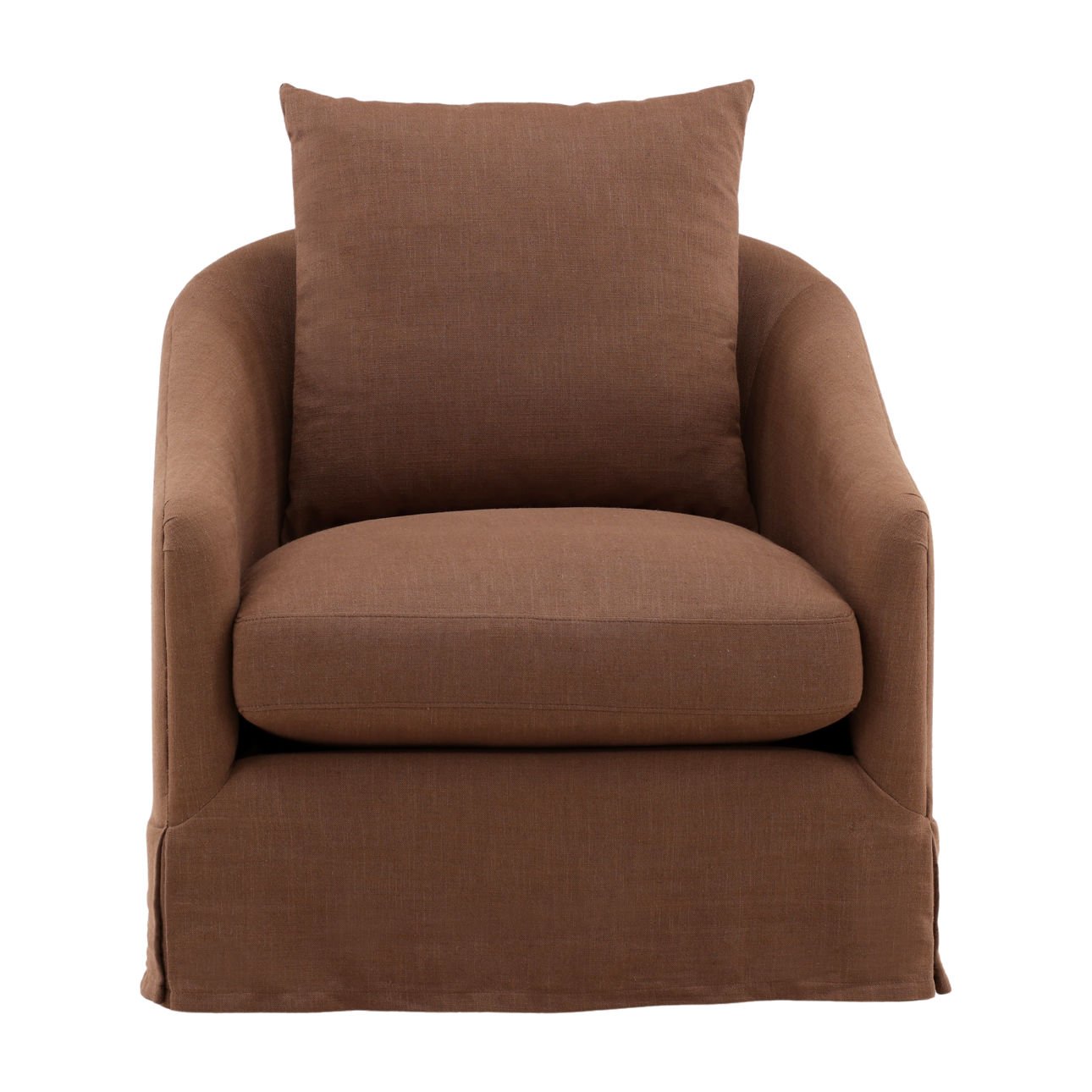 Laura Coffee Swivel Chair