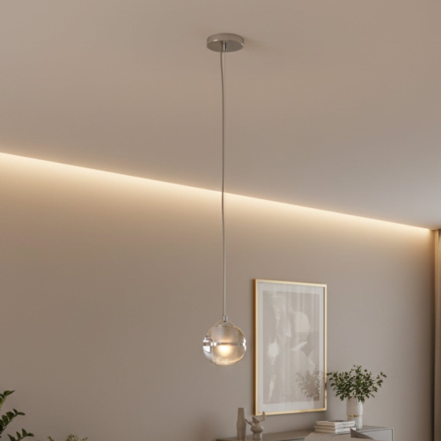 Arteriors Noble Silver Pendant