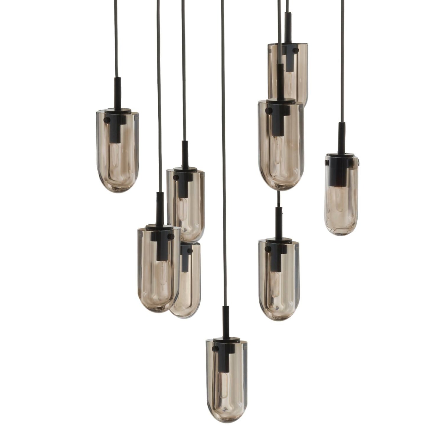Arteriors Javier 9 Light Smoke Multi-Port Chandelier