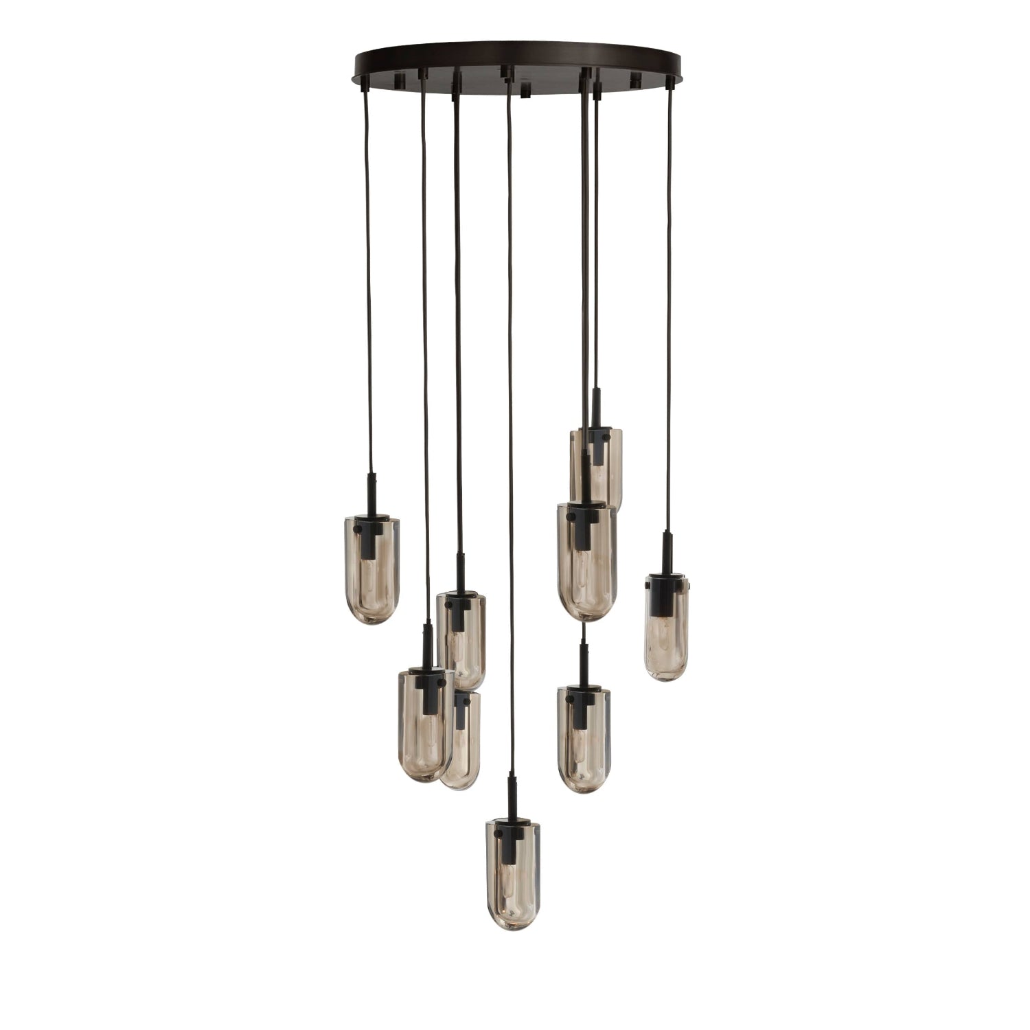 Arteriors Javier 9 Light Smoke Multi-Port Chandelier