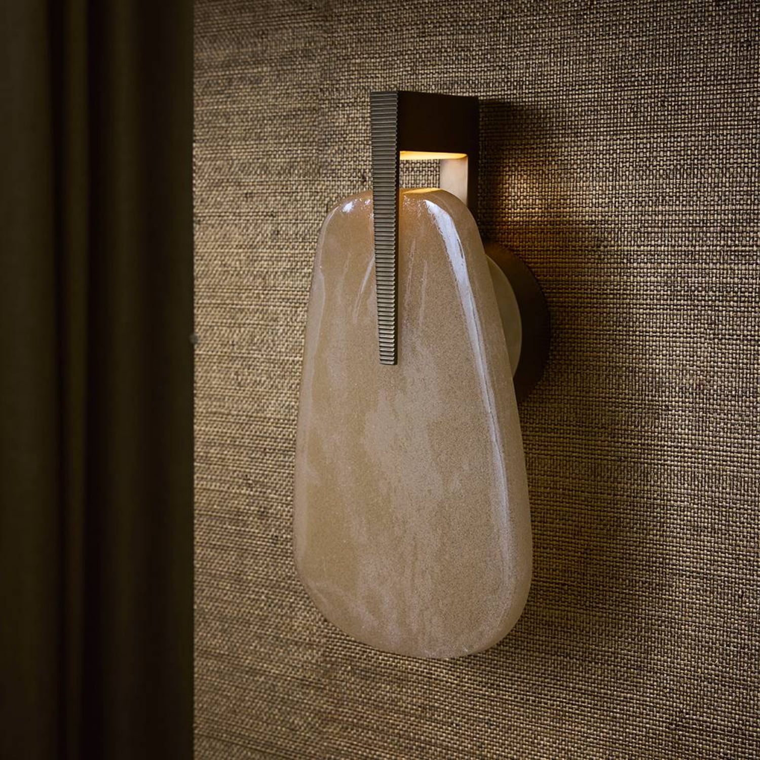 Arteriors Zelda Seeded Slump Glass Wall Sconce