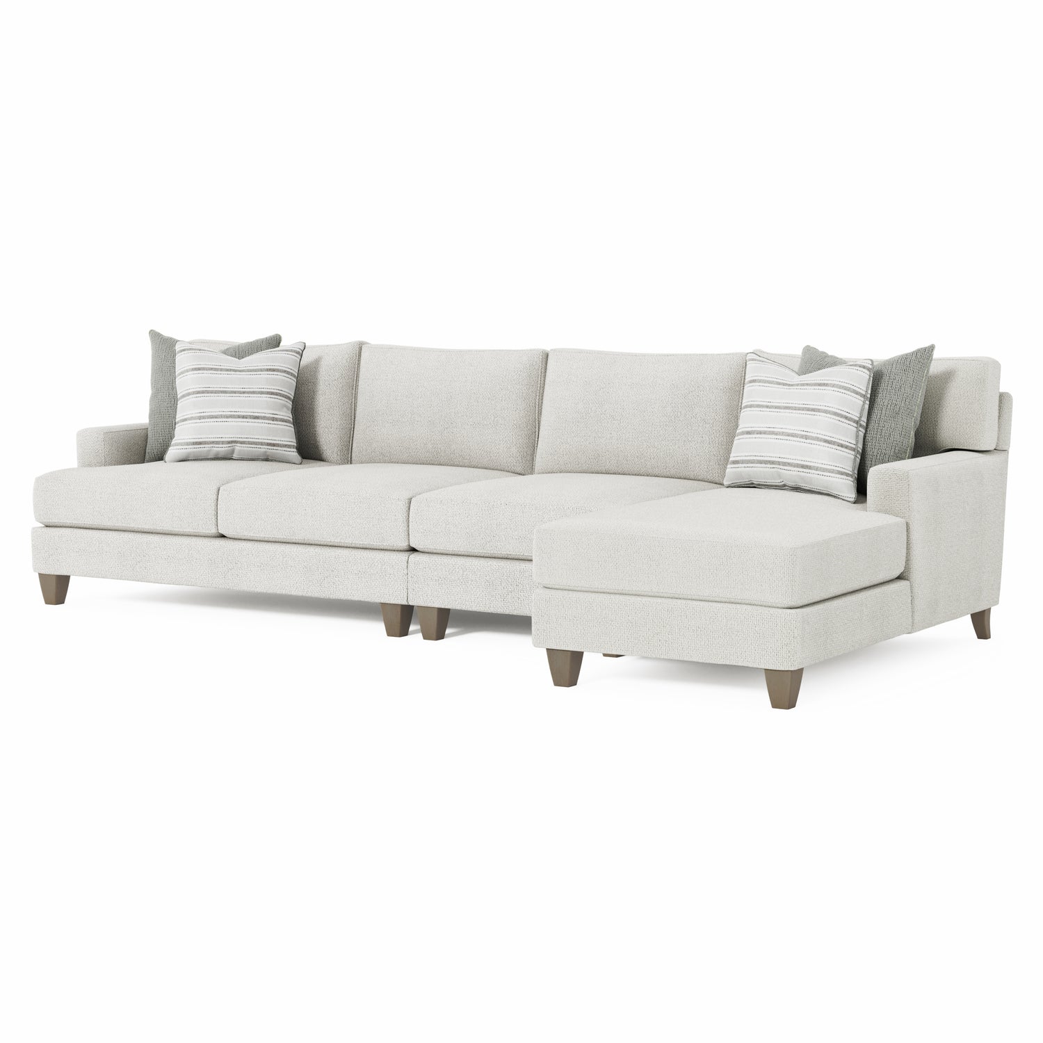 Bernhardt Living Mila 3-Piece Fabric Sectional Sofa