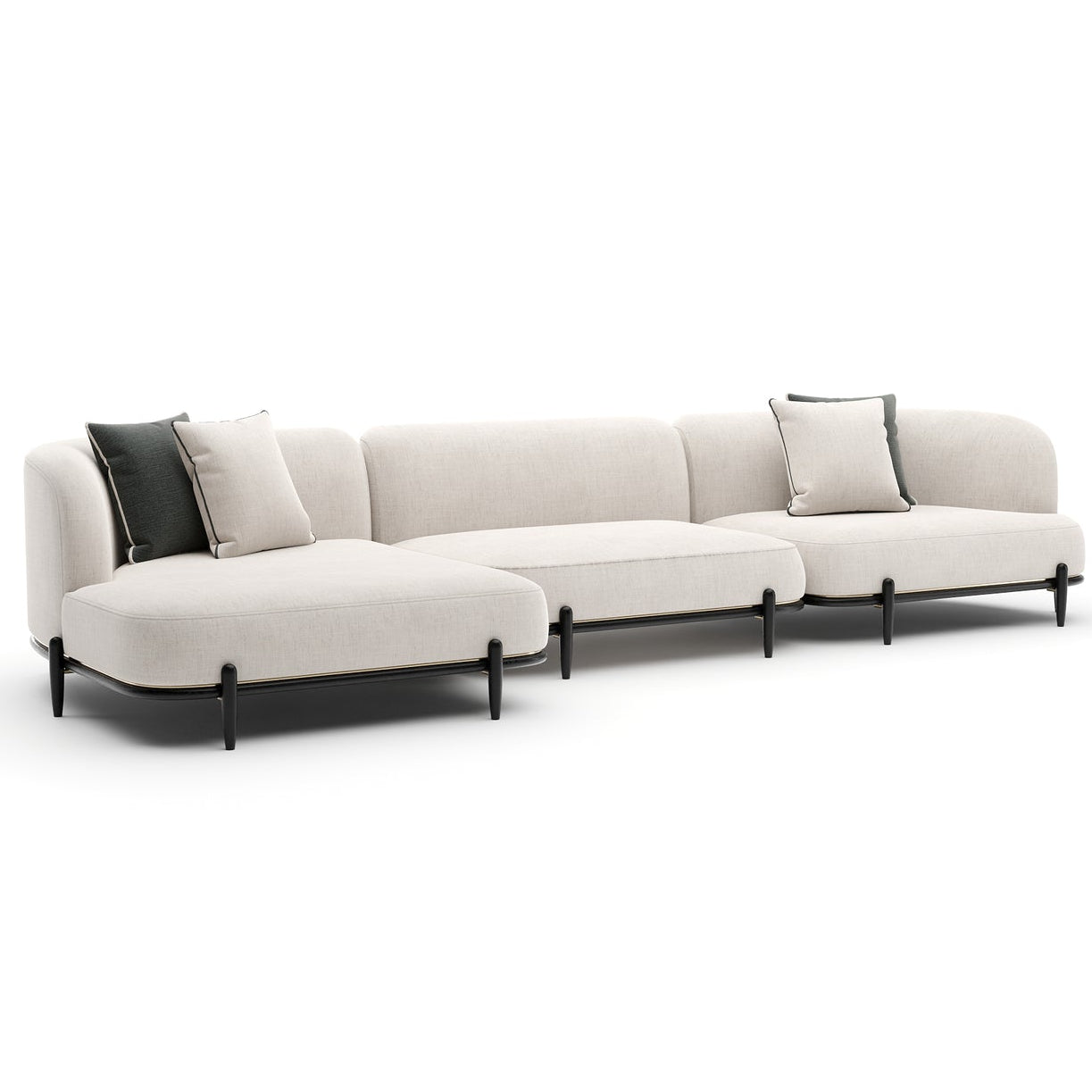 Caracole Madera Large RT Chaise Sectional Sofa