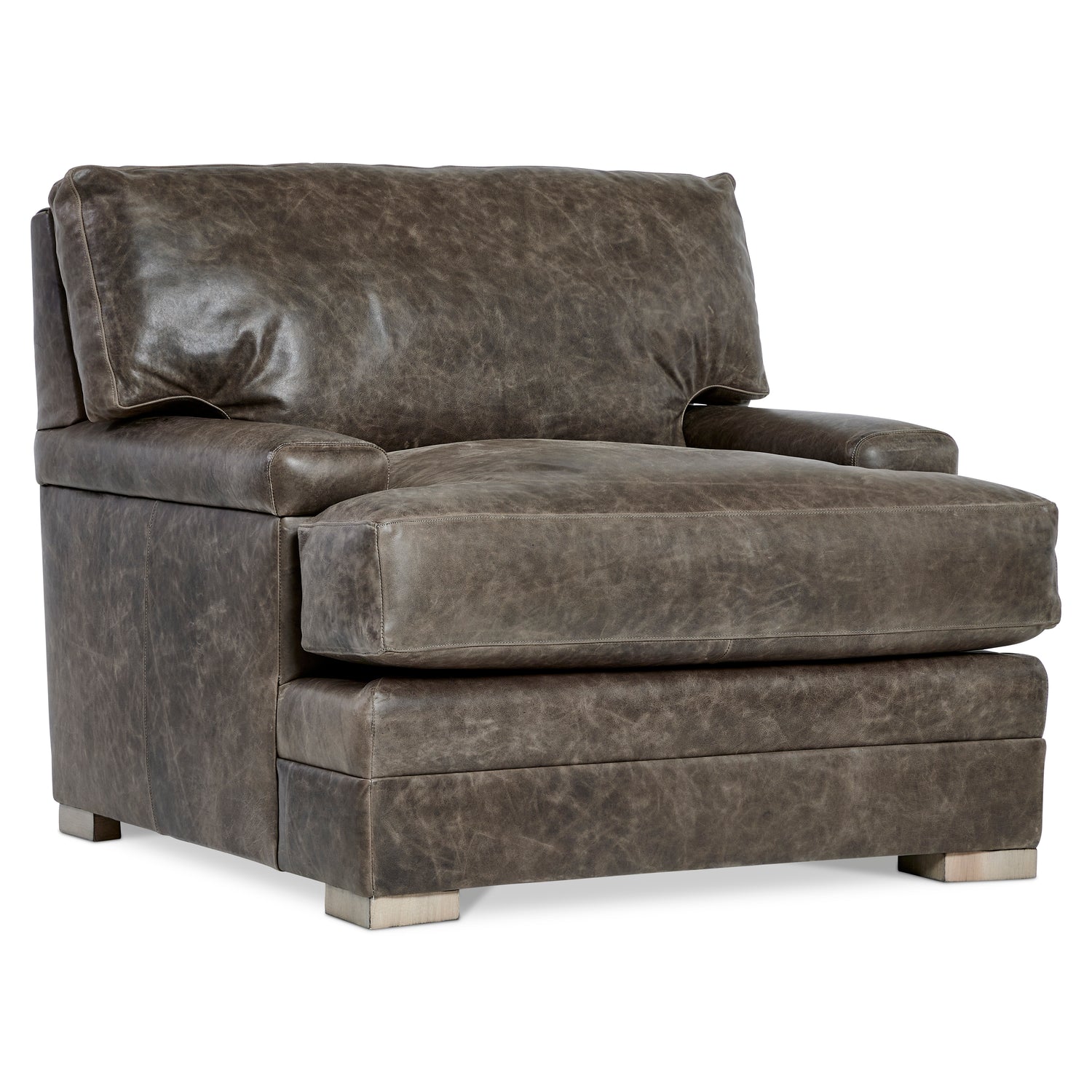 Bernhardt Living Burnham Leather Chair