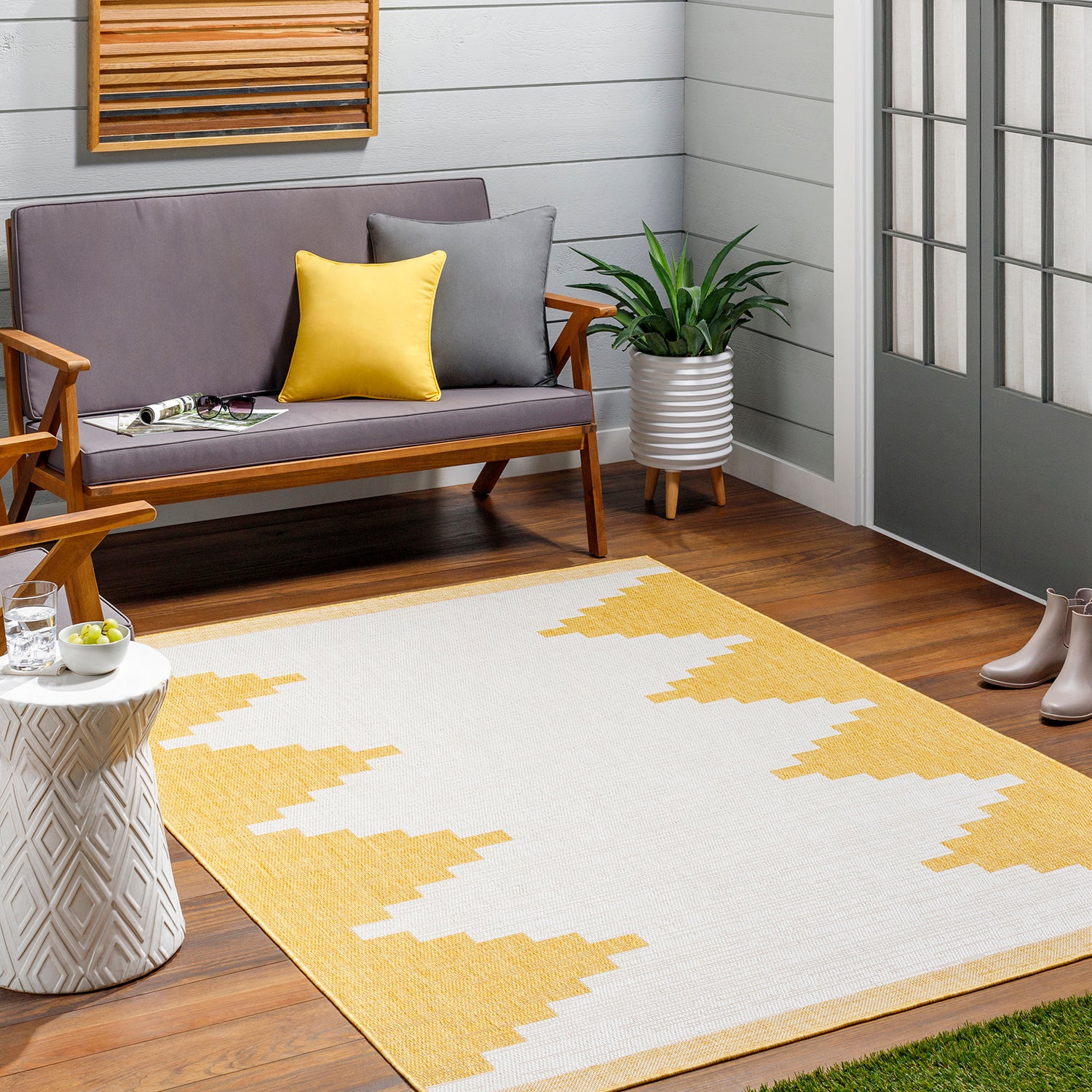 Livabliss Eagean Zipper Indoor/Outdoor Rug