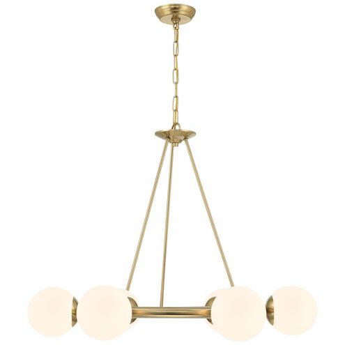 Crystorama Maverick 6 Light Vibrant Gold Chandelier