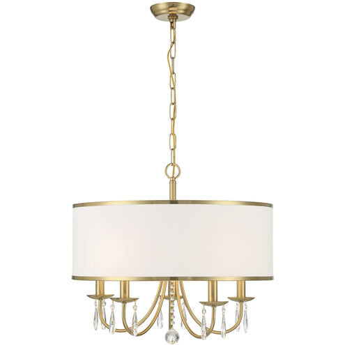 Crystorama Adalynn 5 Light Vibrant Gold Chandelier
