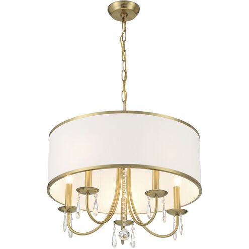 Crystorama Adalynn 5 Light Vibrant Gold Chandelier