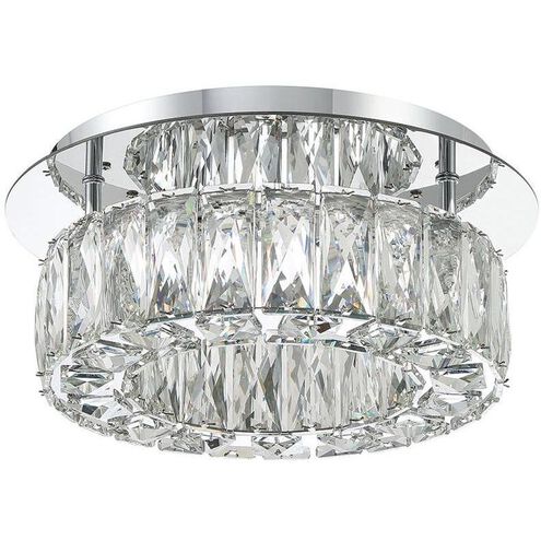 Crystorama Kinsley LED Polished Chrome Small Flush Mount