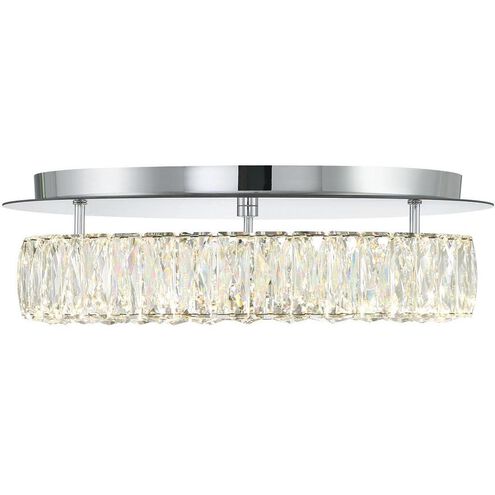 Crystorama Kinsley LED Polished Chrome Medium Flush Mount