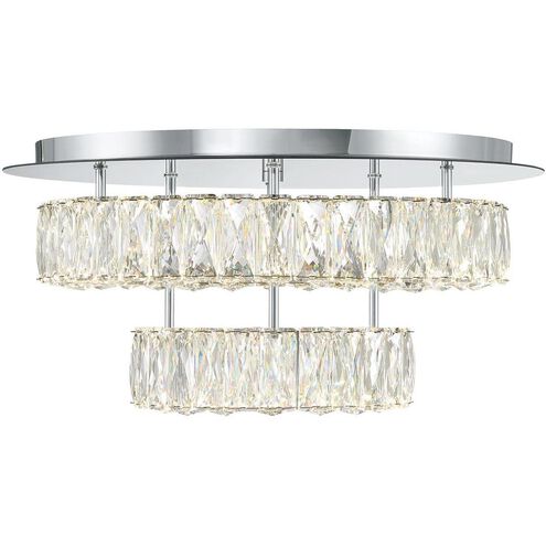 Crystorama Kinsley LED Polished Chrome Large Flush Mount