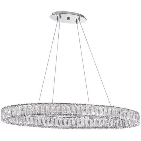Crystorama Kinsley LED Linear Polished Chrome Chandelier