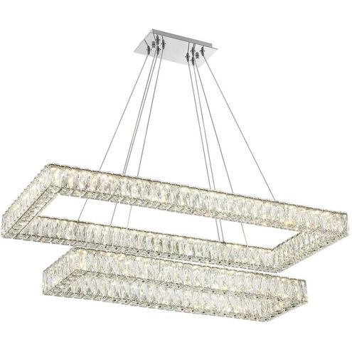 Crystorama Kinsley LED Polished Chrome Linear Chandelier
