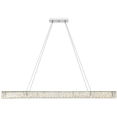 Crystorama Kinsley Linear LED Polished Chrome Chandelier