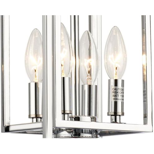 Crystorama Kai 4 Light Polished Chrome Pendant
