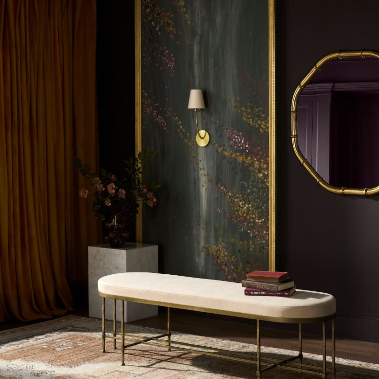 Jaeden Gold Aluminum Accent Mirror