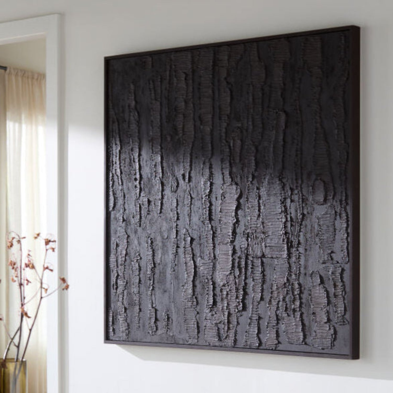 Erosion Brown Framed Art