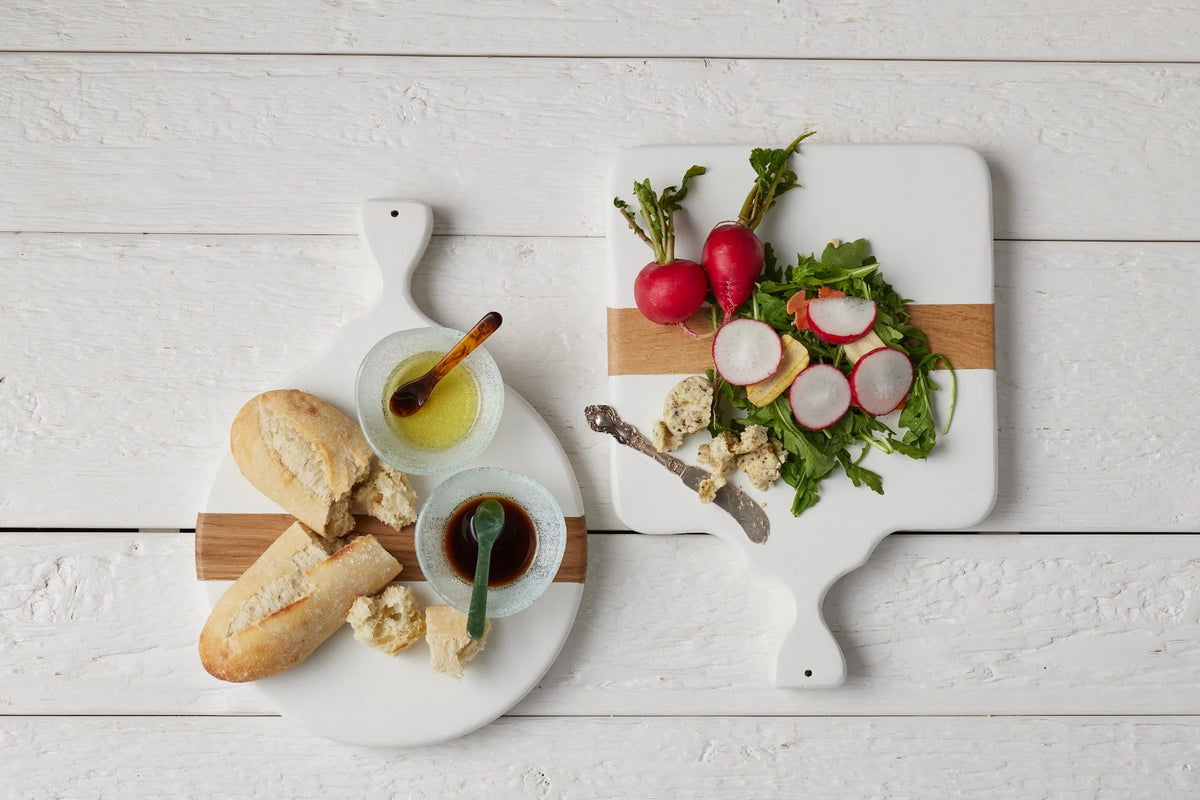 Etu Home Mod White Small Round Cheese Board