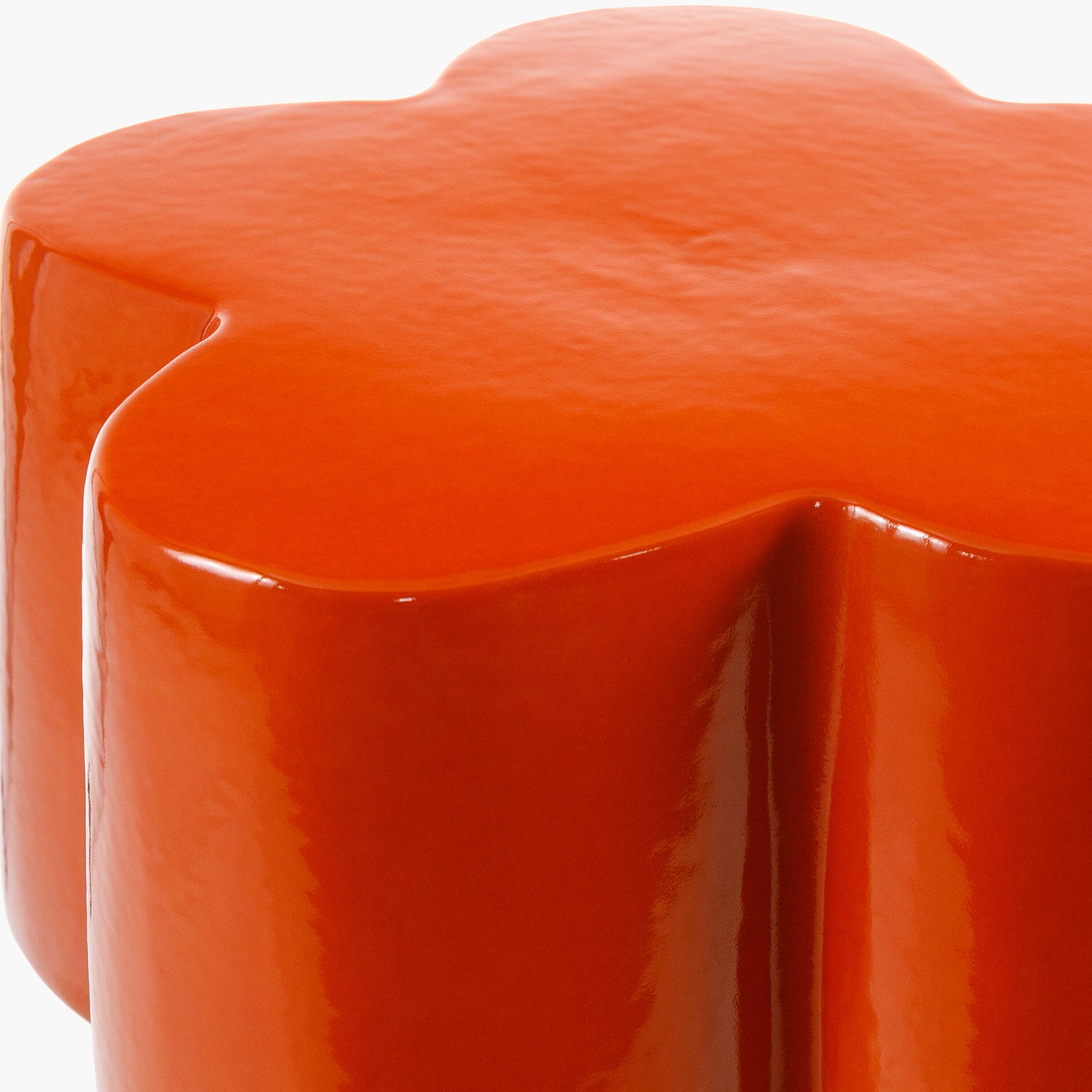 Falkland Road Orange Garden Stool