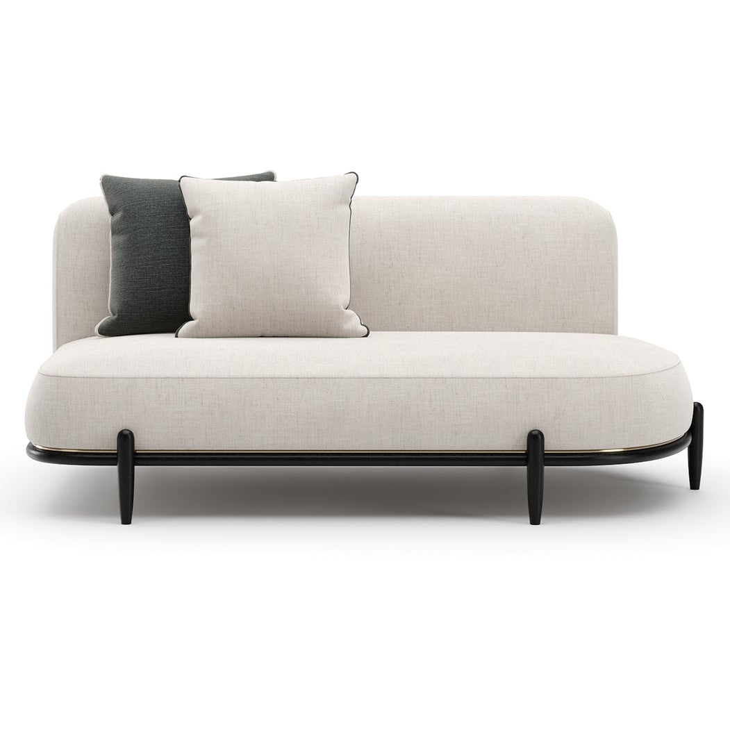 Caracole Madera Oatmeal Armless RAF Modular Bumper