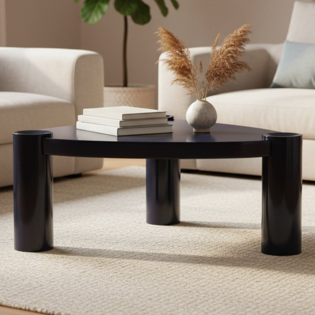 Arteriors Champlain Blue Graphite Coffee Table