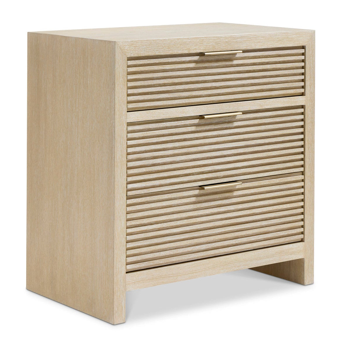 Bernhardt Asana 24" Nightstand in Tan, front view