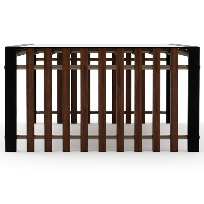 Caracole Pinstripe Dark Cocktail Table