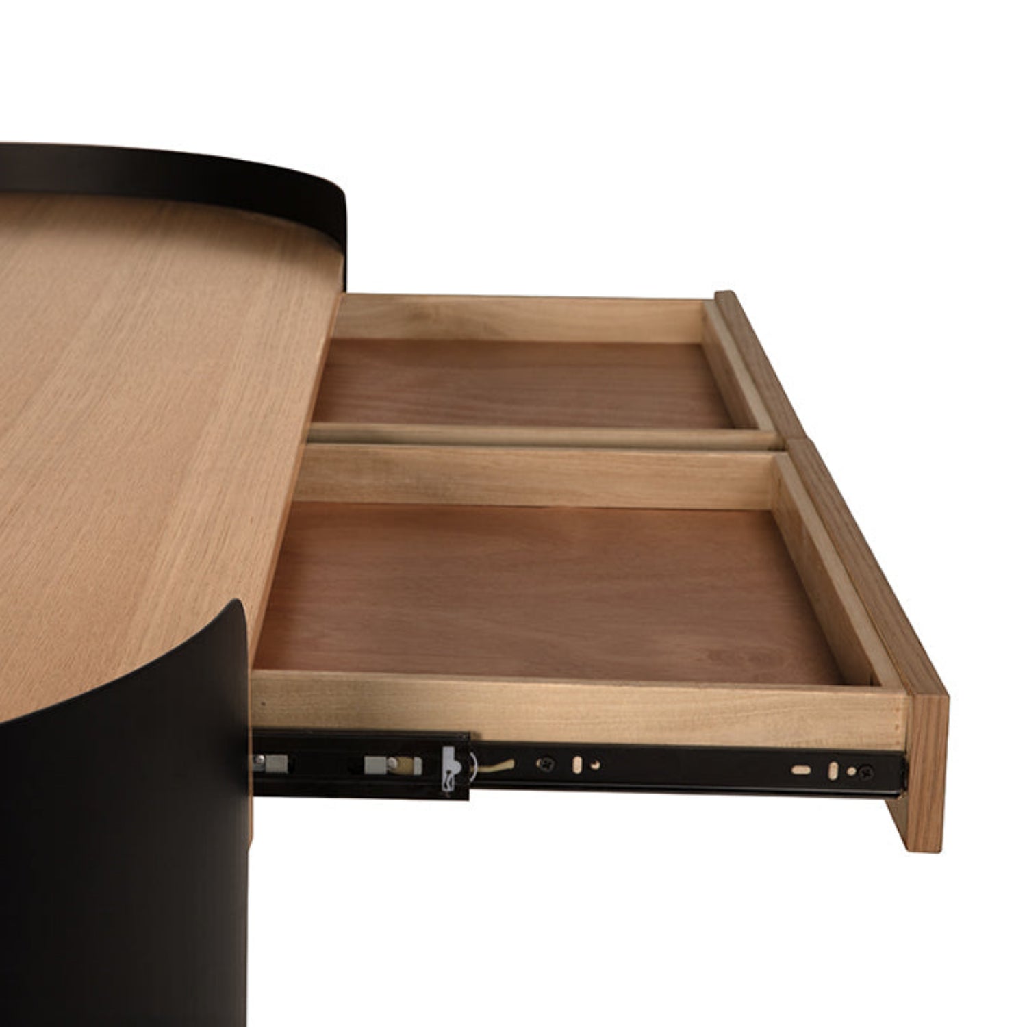 Tessio Desk crafted from iron and white oak