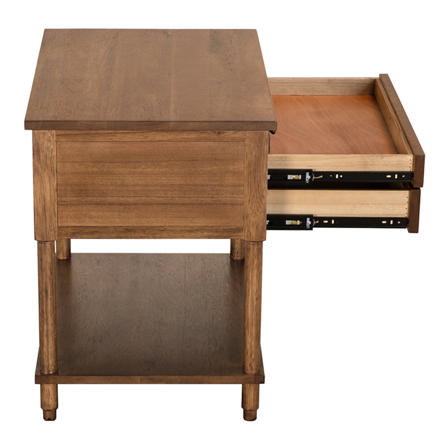 Noir Artemio Side Table, a dark walnut side table