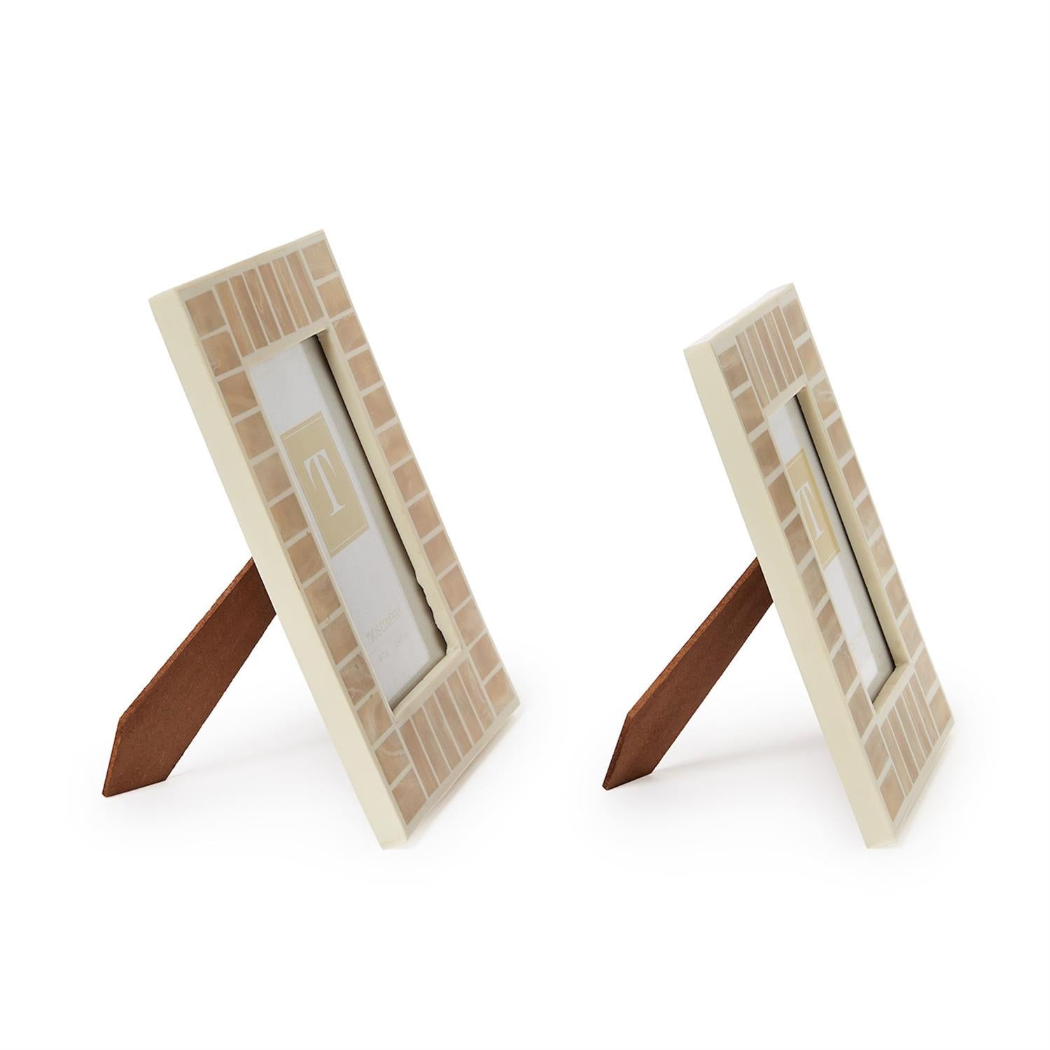 Tiles Natural Photo Frame Set of 2